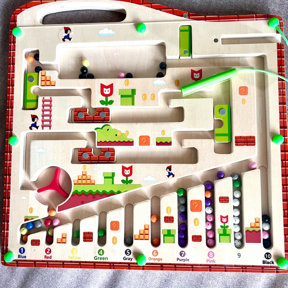 Montessori Toys, Magnetic Color and Number Maze for Ages 2-4,Toddler
